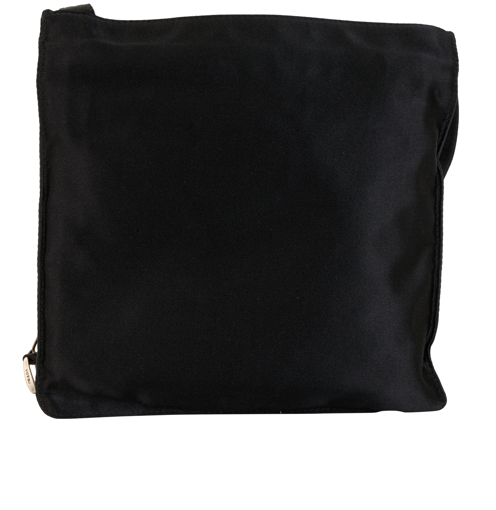 Prada Crossbody, &pound;310, Handbags, Black, Satin, Back view